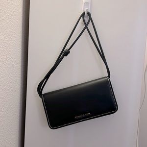 Charles and Kieth Wallet on Chain Bag. Mini Bag. Adjustable strap lengths